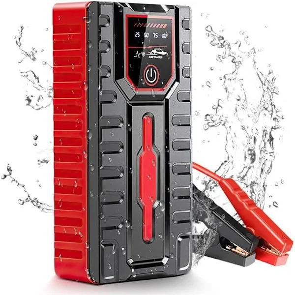 [LCS]5000A 12V UltraSikker Lithium Bilbatteri Booster, USB-batterioplader og startkabler til benzinmotorer op til 6,0L og dieselmotorer op til 4,0L