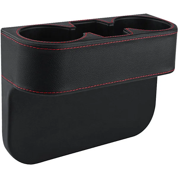 Mus over bildet for å zoome inn Lær Bil Koppholder 28 * 20,7 cm Koppholder vCar Universal Koppholder Oppbevaring Bil Organizer Koppholder Bil 
