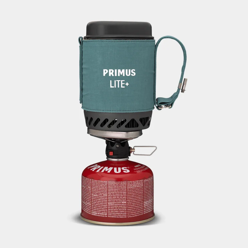 Stormkök / gaskök / stormkök Primus Lite Plus Stove System Frost Green, 1500 W, med integrerad piezotändning + kastrull (500 ml), Utan bränsle