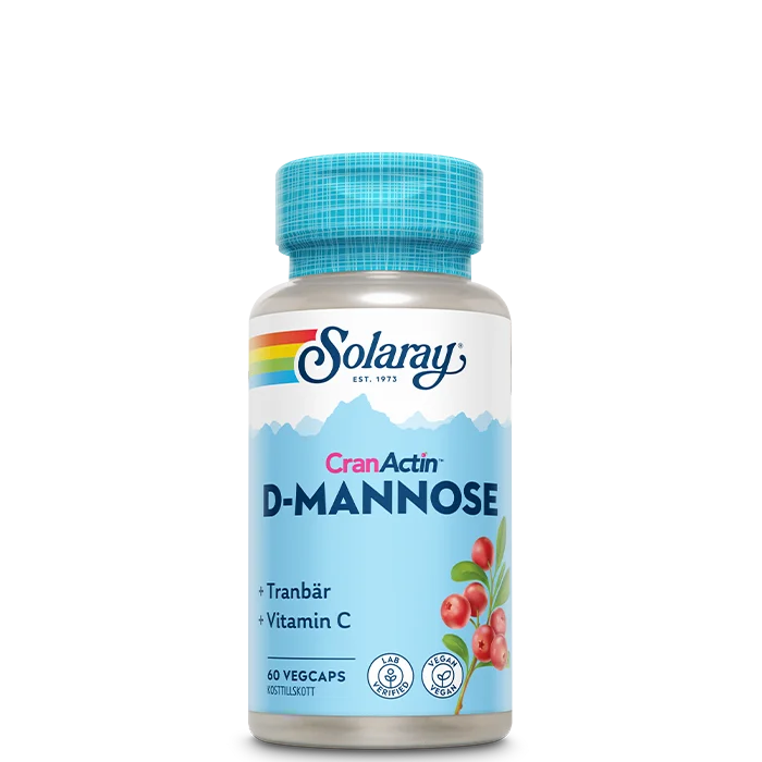 Solaray D-Mannose CranActin C-vitamin 60 kapslar