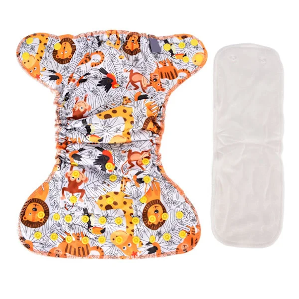 Nyfödd Allt-i-ett Blöja Andningsbar Naturlig One Size Baby Tygblöja SMT090 EF259