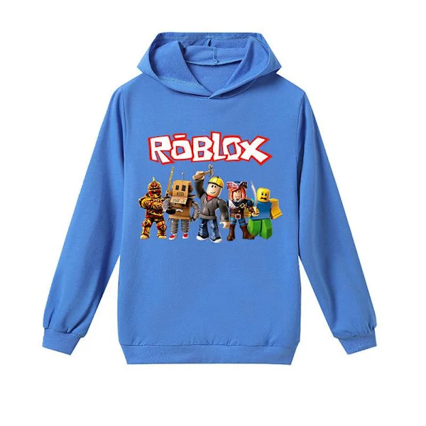 Roblox Lasten huppari takki, musta, musta, musta sininen