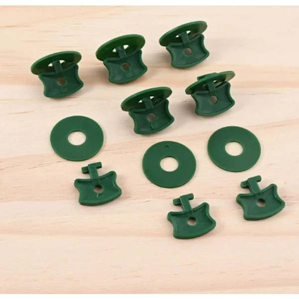 200 pcs Greenhouse Rotating Clips, Plastic Plant Clips, Greenhouse Clip Accessories, Suitable for Fixing Insulation Bubble Film, Potted Plants P