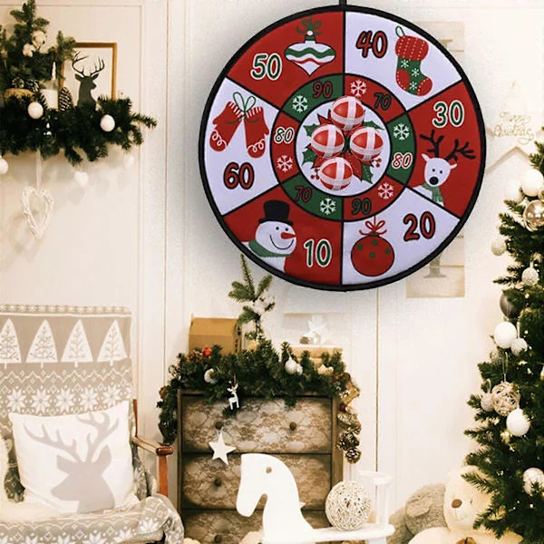 Tomte Leksak Darttavla Barn Darttavla Set Inomhus Kasta Flygande Tag Självhäftande Boll Leksak Gåvor Till Familj Barn Och Vän CC