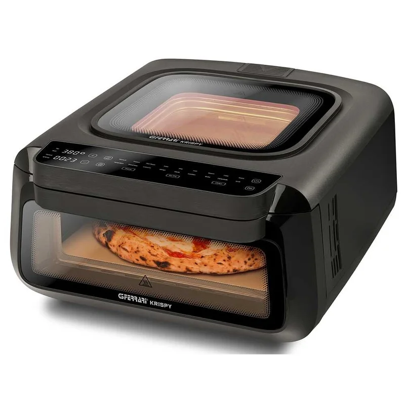 G3 Ferrari Krispy sähköinen pizzauuni 2100 W / 3-in-1 pizzauuni, jossa on ilmankäristin