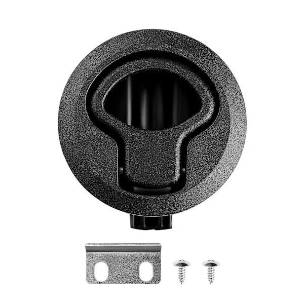WINOMO Låsende Flush Lås UV-stabilisert Plast Flush Lås Marine Lås Tåler Tøffe Marine Forhold (Svart)