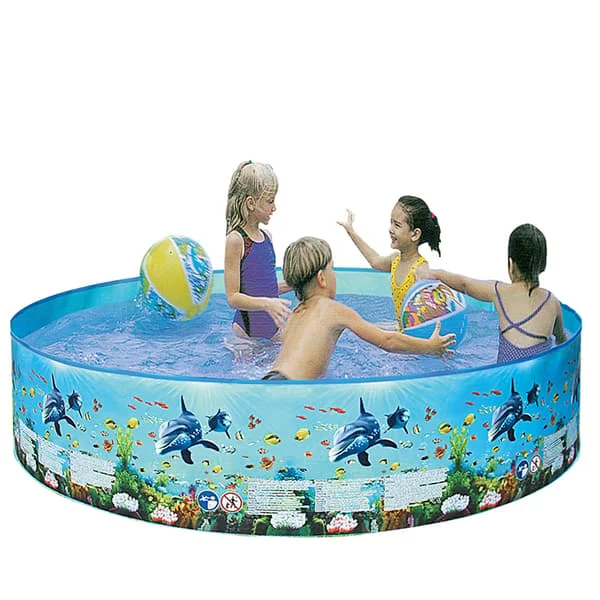 Rund hopfällbar pool i hårdplast (ingen luftfyllning) för spädbarn, barn, vuxna och familjer