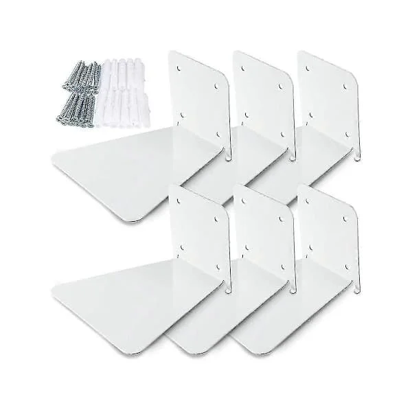 Invisible Floating Bookshelf Floating Book Organizer Wall Mounted Perforated Bookshelf Fits Whit-FF-