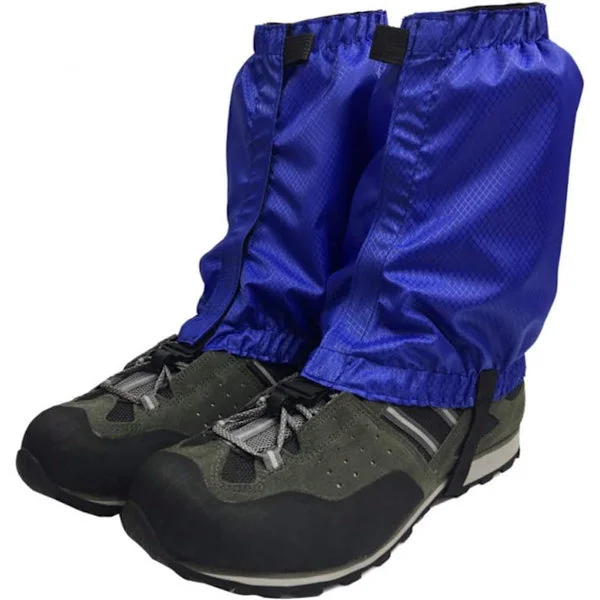 Waterproof, Tear-Resistant Gaiters, Blue, for Hiking and Mountaineering, Desert Sand-Proof, Snow Gaiters