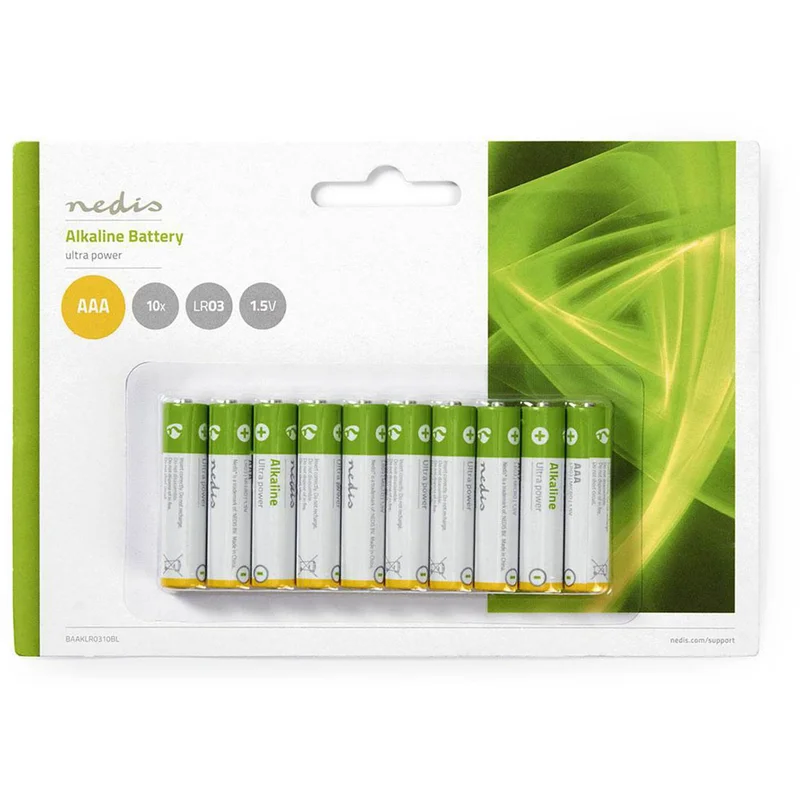 Nedis - Batteri Batteri AAA | 1.5 V | 10 st