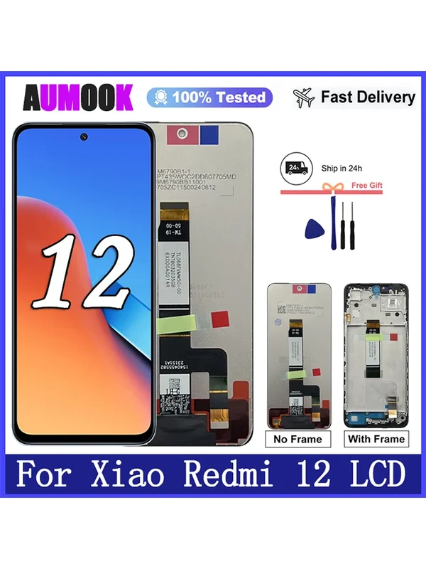 AliExpress - Display Für Xiaomi Redmi 12 4G 5G LCD Display Touchscreen Digitizer Montage Für Redmi 12C LCD Bildschirm ersatz Teile