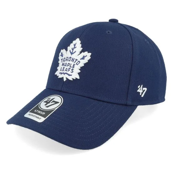 47 Brand - NHL Blau adjustable Cap - Toronto Maple Leafs Mvp Light Navy Adjustable, Blau, One Size, Wollmischung