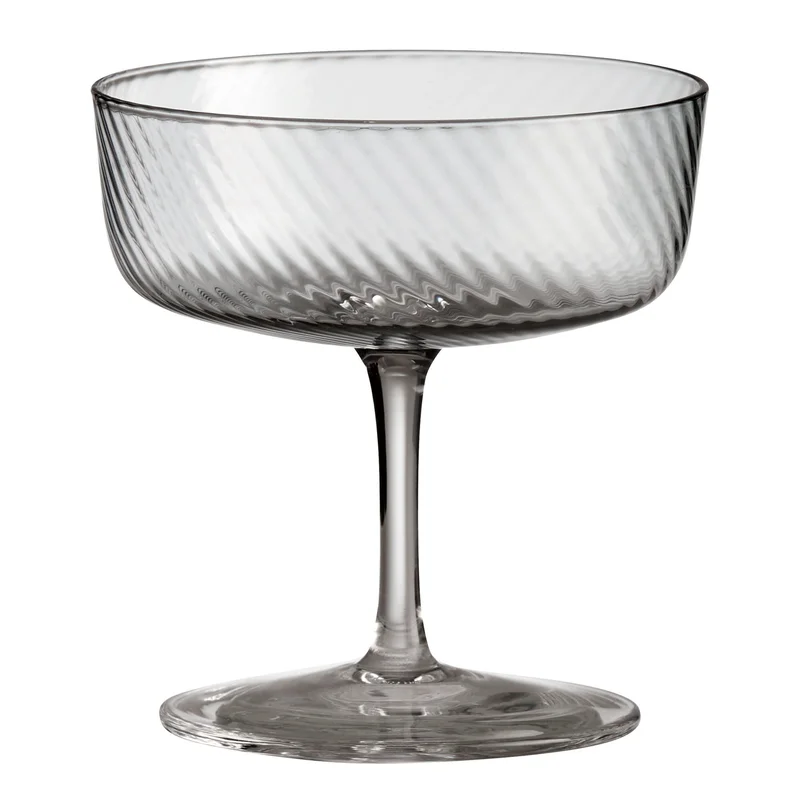 Aida Unique Swirl champagneglas 25 cl, grå | Dukning & Servering > Glas > Champagneglas | Bagaren och Kocken