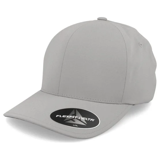 Flexfit - Grau Flexfit Cap - Delta Silver Stretch Fit @ Hatstore