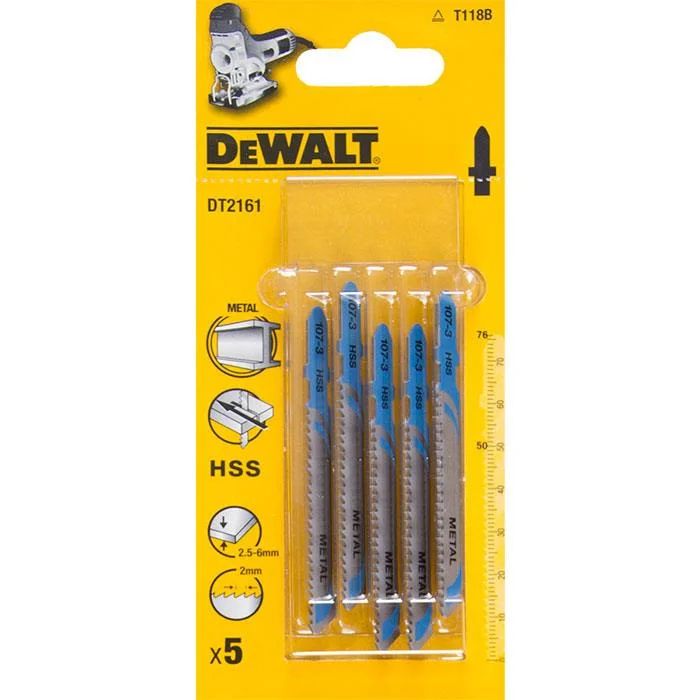 Dewalt DT2161 Stikksagblad 5-pakning, Maskintilbehør & forbruk