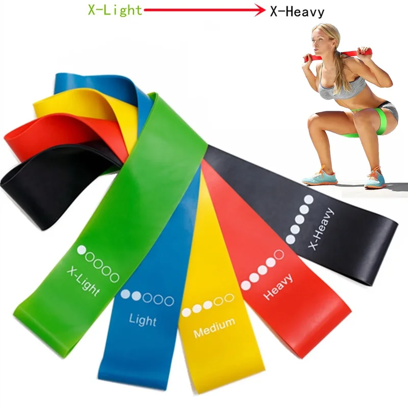 AliExpress - 5PCS Widerstand Training Widerstand Elastische Band Training für Fitness Pull Up Band Gym Widerstand Gym Gummibänder für Fitness