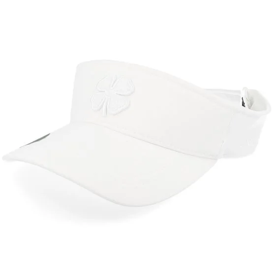 Black Clover - White visor Caps - Premier 12 White W 3d White Clover Visor @ Hatstore