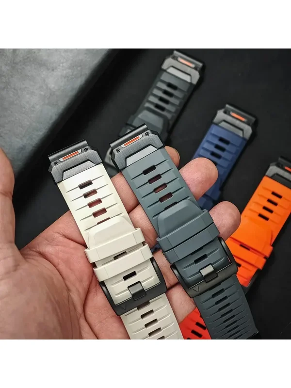 AliExpress - 22mm 26mm Fluorkautschukarmband für Garmin Fenix 8 7X 7Pro Epix Pro Gen2 47mm 51mm QuickFit Garmin Fenix 6 6X Pro 5XPlus Armband