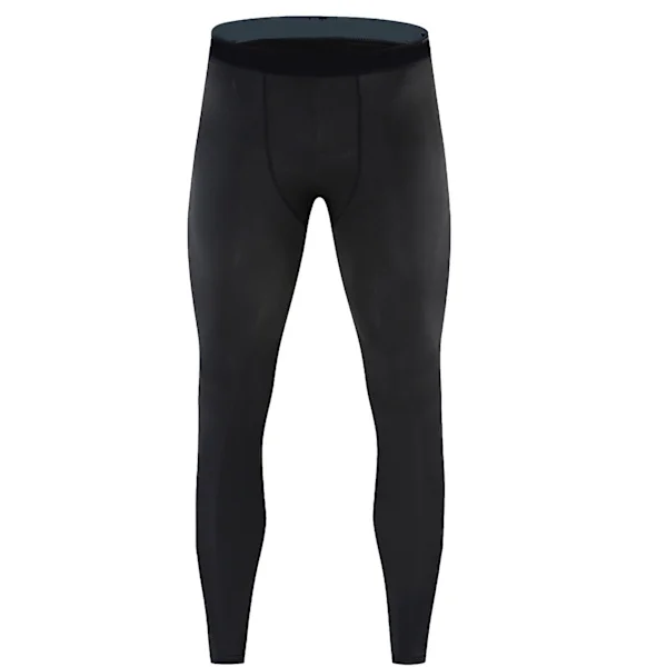 Men's Tight Compression Tights Quick Dry Elastic Polyester Workout Leggings Black L