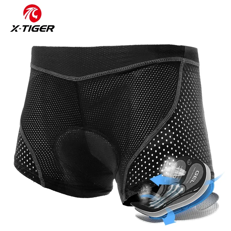 AliExpress - X-TIGER Herren-Radunterwäsche mit 5D-Gel-gepolsterten MTB-Boxer-Radhose, Rennrad-Unterwäsche, Fahrradausrüstung