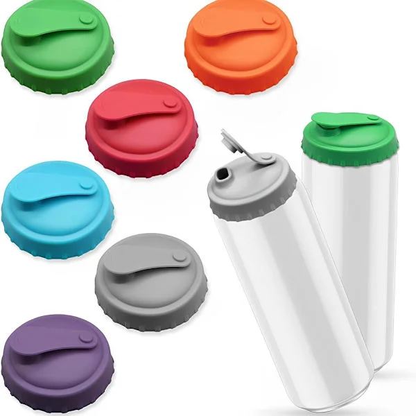 6-pack Can Lids, Silicone Soda Can Lids, Reusable, Fits Most Beverage Cans