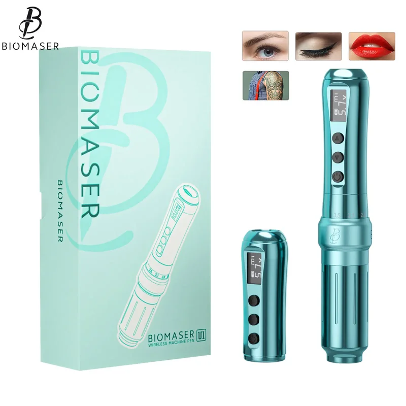 AliExpress - Bio maser u1wireless Tattoo Maschine für Permanent Make-up Augenbrauen Lippen Künstler Tattoo liefert Tattoo Gun Fit Universal patronen