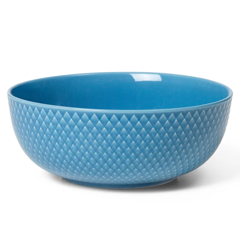 Lyngby porcelæn Rhombe color skål Ø15,5 cm, blå | KitchenOne