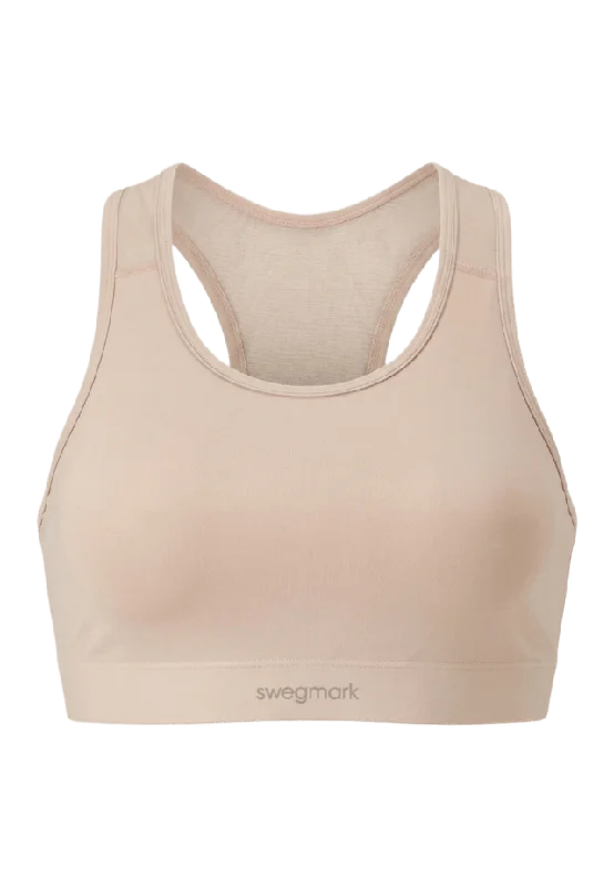 Swegmark Mindful Sport-bh Formade Kupor Bh Dam Beige L
