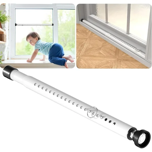 17-50 inch Sliding Door Security Bar, Adjustable Sliding Door Lock Security Bar