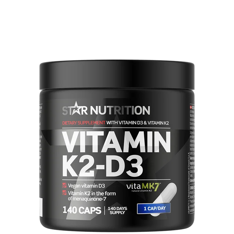D-vitamin Star Nutrition Vitamin K2-D3 140 kapslar - Bodyman.dk