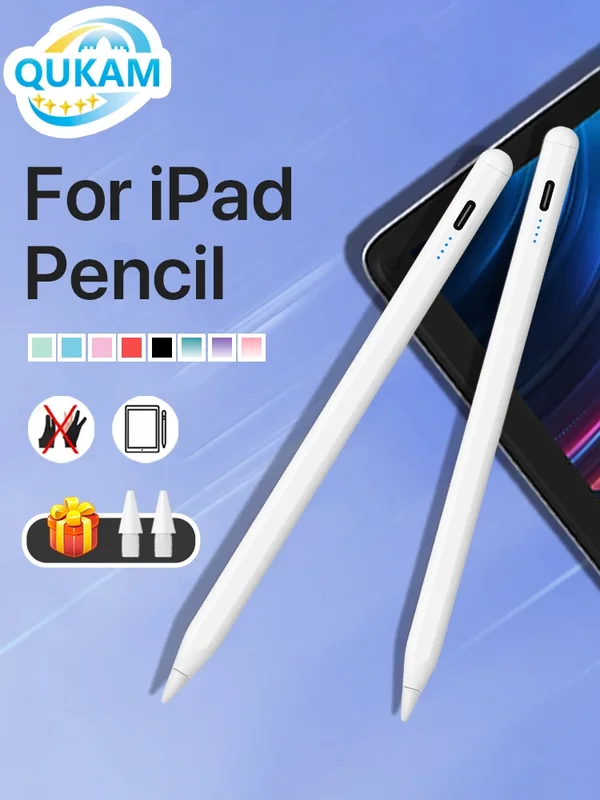 AliExpress - Stylus-Stift für 2025 iPad Apple Pencils Touch für iPad A16 Air 11 5 4 Pro 11. 13 12.9 M4 M3 M2 Pencil 10.9 10. 9. Gen Mini 7 6