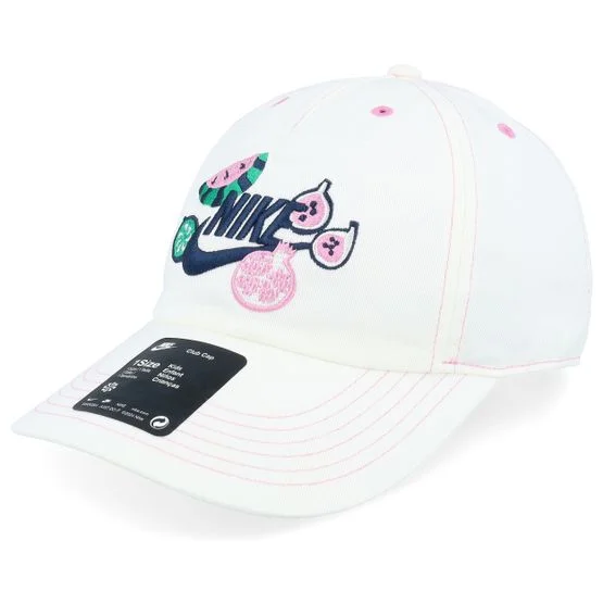 Nike - White unconstructed Caps - Club Cap Us Cb Fruit Pack Sail/Pink Dad Cap @ Hatstore