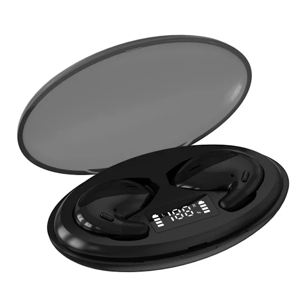 Bluetooth-hodetelefoner for søvn, støyreduserende hodetelefoner for sovende, hodetelefoner for sideliggende (mørk svart)