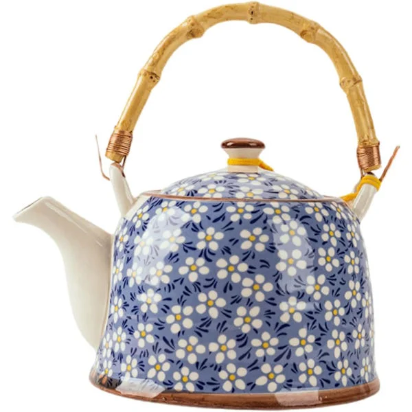 Japanese Teapot with Filter Ceramic Teapot Tea Brewing Pot Handmade Teapot