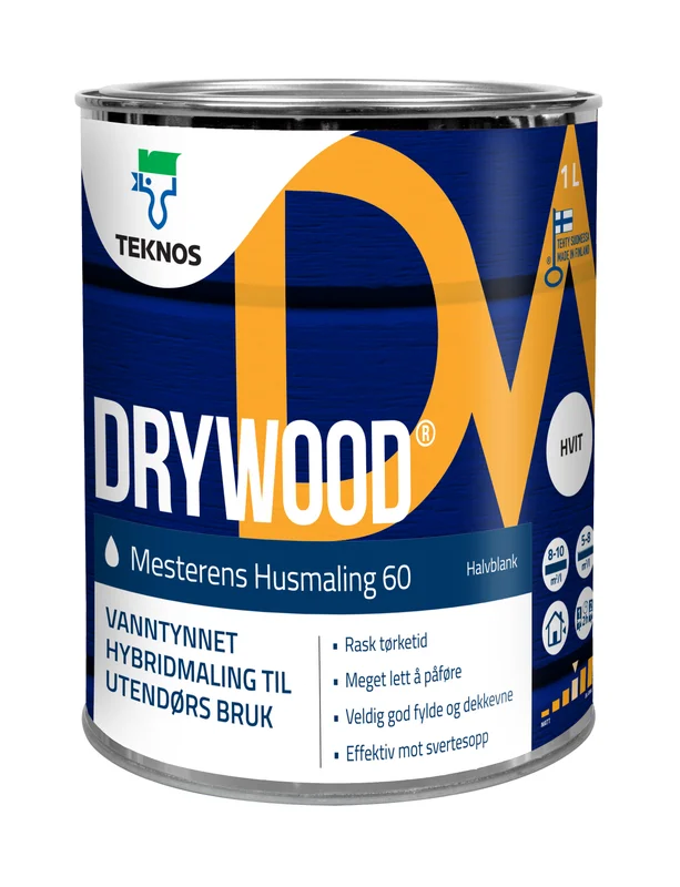 Drywood Mesterens Husmaling Oksydrød-Base 0,68L
