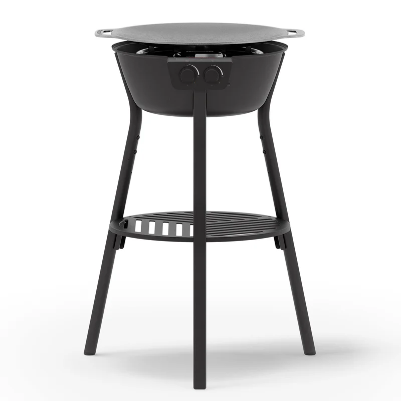 Muurikka Paistotasosetti kaasupolttimella LL 48 cm, musta