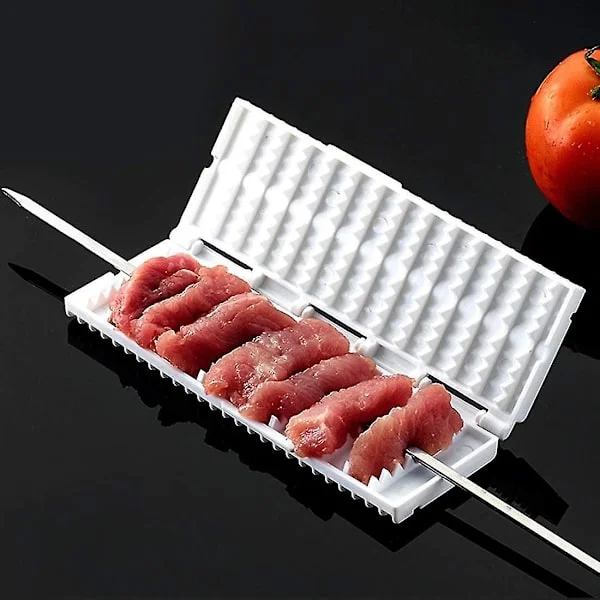 Kök Verktyg & Prylar Funktionell Grillkläder Strängmaskin Verktyg Kött Grönsaker Kebabs Spett Multifunktionell Kökspryl (2 st)
