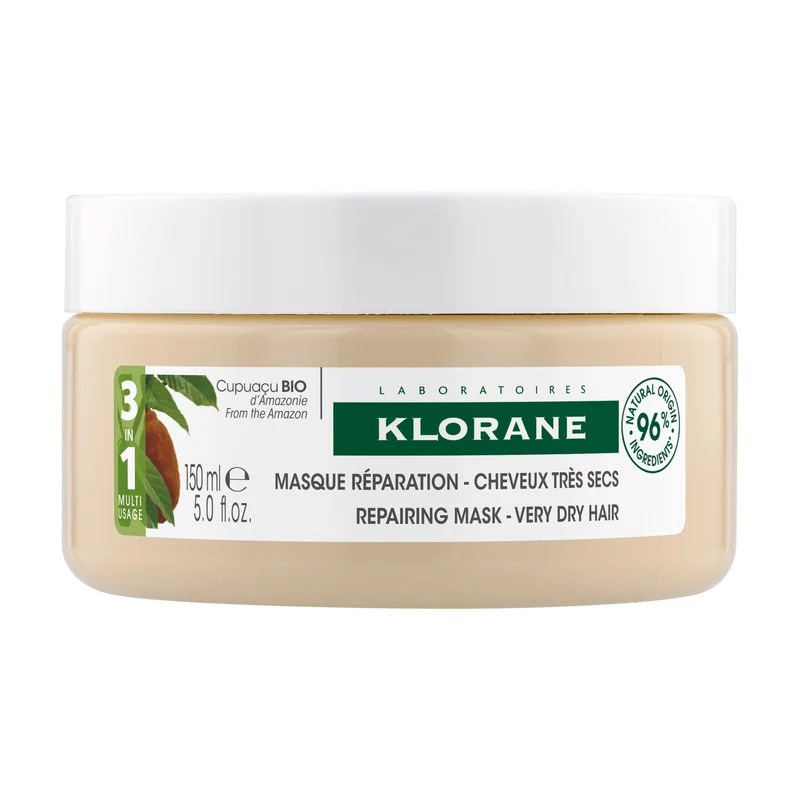 Klorane Burro di Cupuacu Maschera 3 in 1 al Cupuaçu BIO 150ml - Maschera Riparatrice Capelli