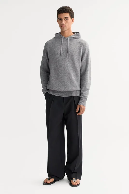 Soft Goat - Men's hoodie - Kashmir hoodie - XL - Grey