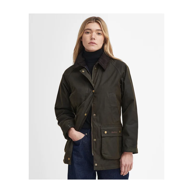 Barbour Acorn Wax Jacket Olive - 16