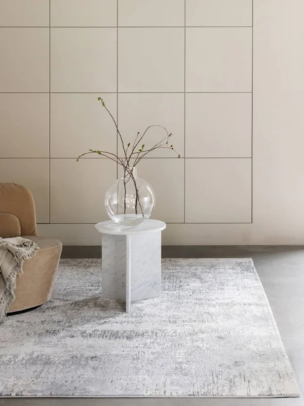 Ritz 120X180 Small Light Grey Abstract Rug