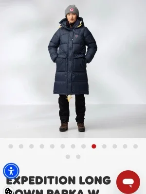 Fjällräven Expedition lång dunjacka