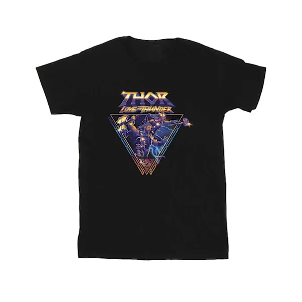 Marvel Herr Thor Love And Thunder Logo Triangle T-Shirt S Svart