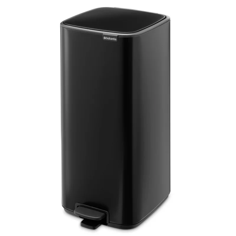Brabantia Bo pedalhink 30 liter, mattsvart | Inredning > Pedalhinkar > Pedalhink | Bagaren och Kocken