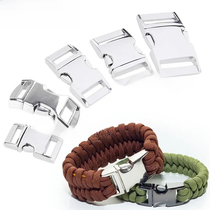 AliExpress - 1 argent paracorde Bracelet attache fermoir métal côté libération boucle pour la fabrication de bijoux Bracelet Bracelet bricolage cadeau