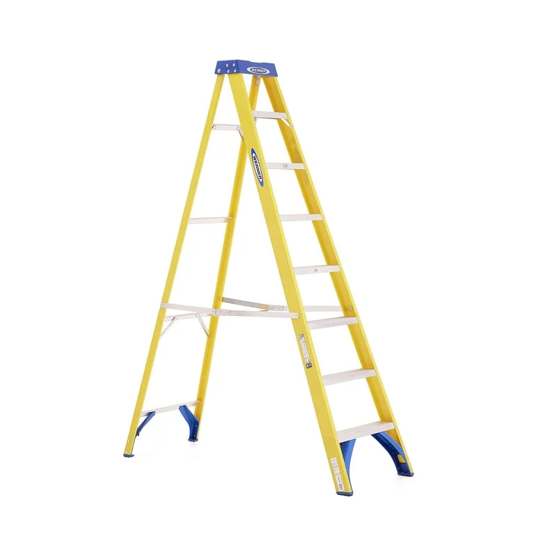 Profesjonalna drabina z włókna szklanego LOFTY, 8 stopni, W 2230 mm