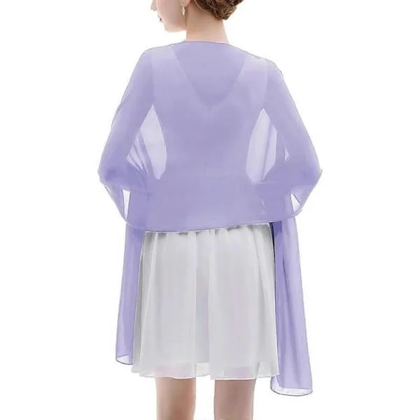 Bridal Shawl Evening Dresses Wedding Shawl Women Soft Chiffon Shawl Flowing Fashionable Accessory for Travel and Sports sweet potato li