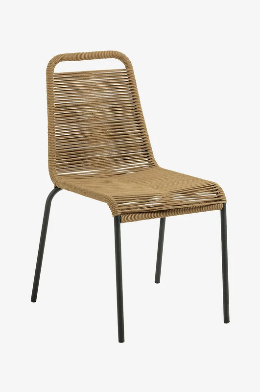 Kave Home - GLENVILLE tuolit 4/pakk. - Musta - Ruokapöydän tuolit - - Homeroom