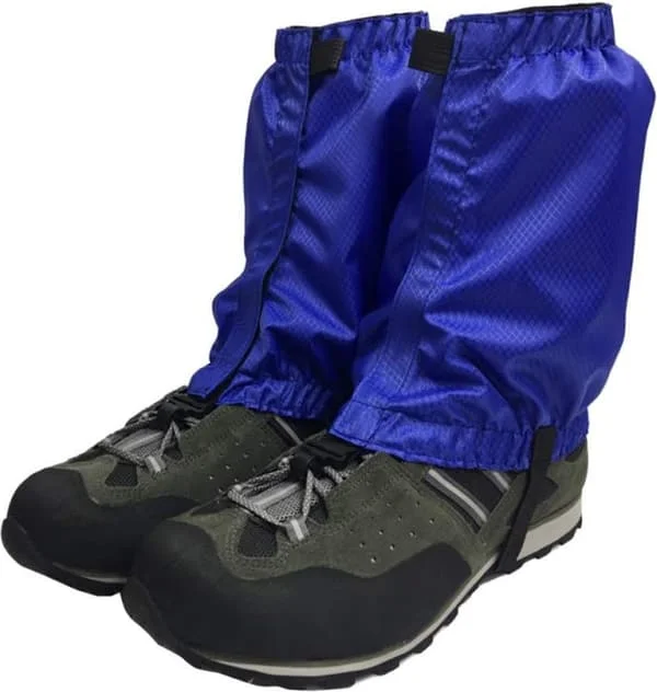 Waterproof, Tear-Resistant Gaiters, Blue, for Hiking and Mountaineering, Desert Sand-Proof, Snow Gaiters