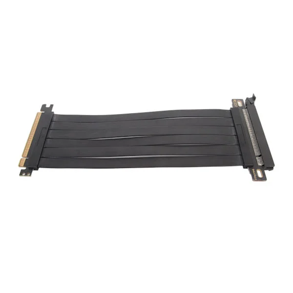 PCIE 3.0 X16 Riser-kabel 180 graders flexibel förlängning Högskärmad grafikkort Svart 20 cm 7,9 tum